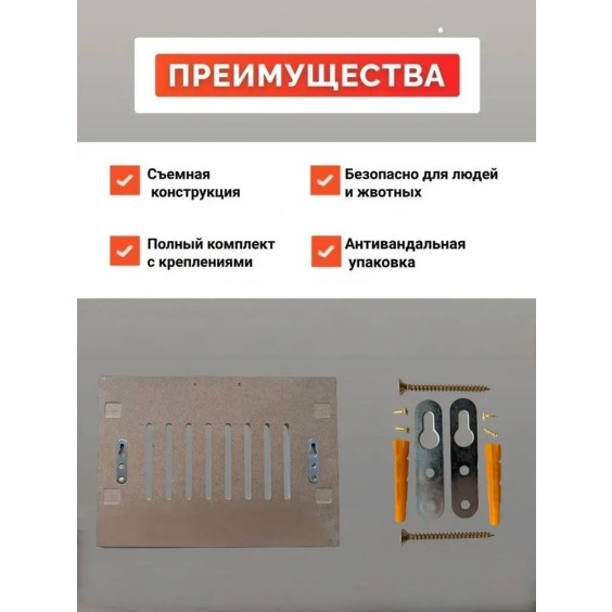 Экран для батареи отопления «Абстракция» под покраску, 60х60 см #4