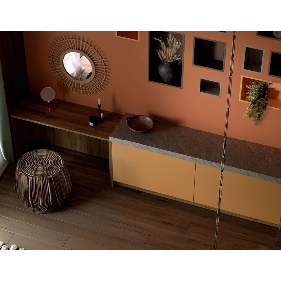 Полоса ЛДСП Ultradecor (Kronospan) Дуб Гудзон шоколадный K554 HU/HU, 2800 x 680 x 16 мм #3