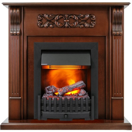 Каминокомплект Venice - Махагон коричневый антик с очагом Danville Black FB2 #1