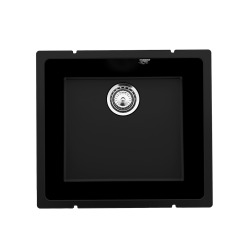 Мойка для кухни кварцевая Ulgran Quartz Underground 450-07, уголь