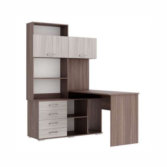 Письменно-компьютерный стол ПКС-11 правый Шимо темный-Шимо светлый #1