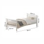 Комплект кровать Лето База 90x190+Н3+Н3, обработка белый