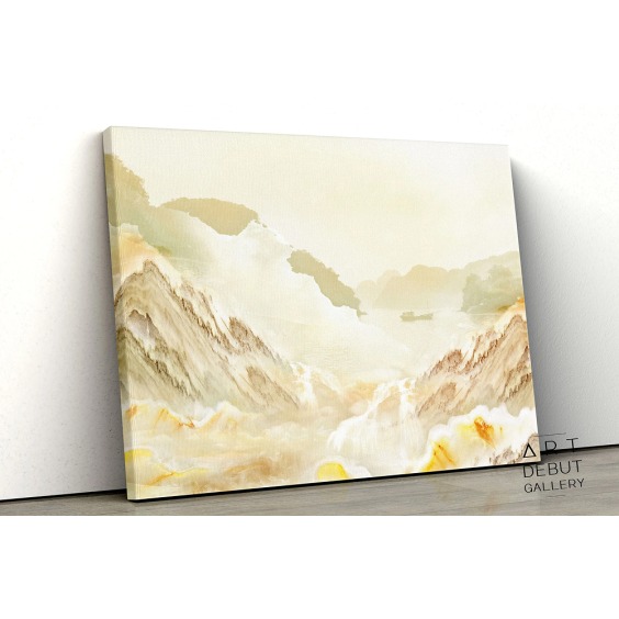 Картина на стену большая на холсте интерьерная “Горный хребет”, размер 30х45 см #2