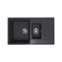 Мойка для кухни кварцевая Ulgran Quartz Prima 860-08, космос, 1,5 чаши