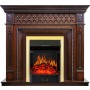 Каминокомплект Alexandria - махагон коричневый антик с очагом Majestic FX Brass