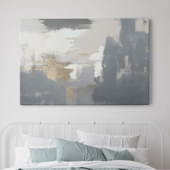 Интерьерная картина "Абстракция стены" на холсте, большая, размер 60х90 см #1