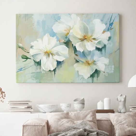 Картина на стену большая на холсте интерьерная "Цветы мироздания", размер 60х90 см #1 Картина на стену большая на холсте интерьерная "Цветы мироздания", размер 60х90 см #1