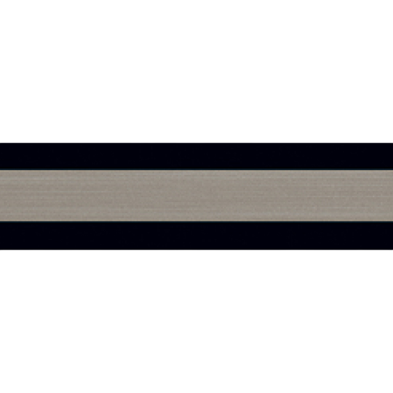 Кромка ABS Egger Трио чёрный-алюминий U8810 C2, 23 x 1,3 мм, 1 метр #1