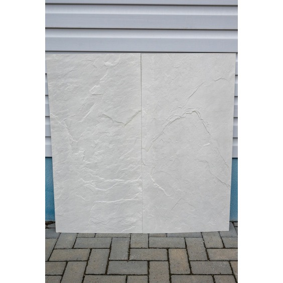 Гибкий каменный шпон "Песчаник" Брекчия, Белый, 1000х500 мм (1м2) #4