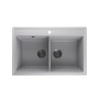 Мойка для кухни кварцевая Ulgran Quartz Ruma 780-04, платина