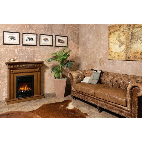 Каминокомплект Valletta - Темный дуб с очагом Aspen Gold #4