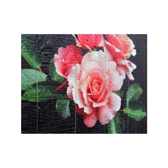 Картина "Четыре нежные розы на черном фоне" 40х40 см #2 Картина "Четыре нежные розы на черном фоне" 40х40 см #2