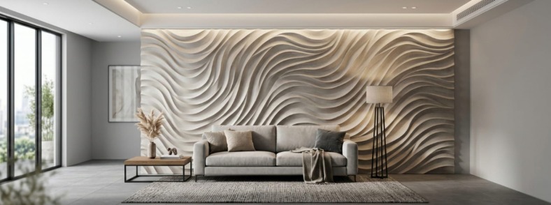 3D панели для стен: виды, материалы и особенности монтажа