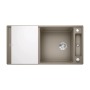 Blanco Axia III XL 6 S серый беж, доска стекло (522186) мойка