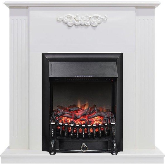 Каминокомплект Capri - Белое дерево делюкс с очагом Fobos FX Black #1