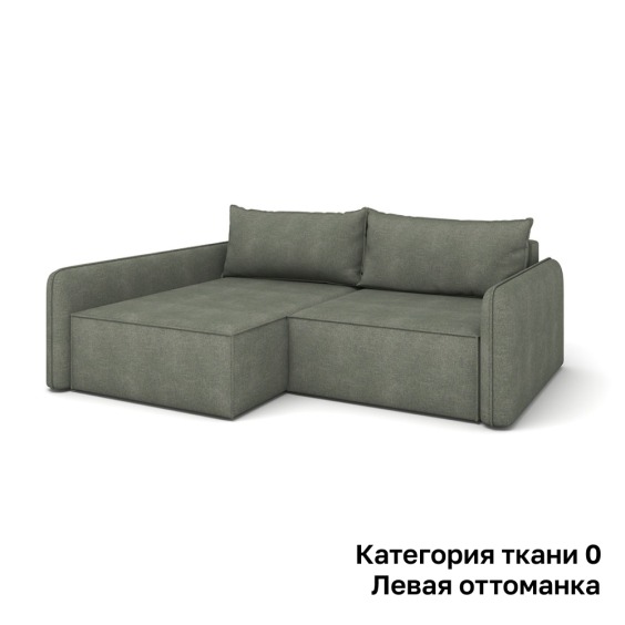 Диван Rivalli Лофт с узким подлокотником левая оттоманка, категория ткани 0 #1 Диван Rivalli Лофт с узким подлокотником левая оттоманка, категория ткани 0 #1