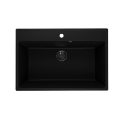 Мойка для кухни кварцевая Ulgran Quartz Forte 760-07, уголь