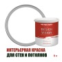 Краска для стен водоэмульсионная интерьерная матовая Profipaints Silver Design Vision 9л, Белая