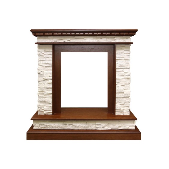 Каминокомплект Calgary - Дуб / Сланец бежевый с очагом Aspen Gold #2 Каминокомплект Calgary - Дуб / Сланец бежевый с очагом Aspen Gold #2