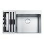 Franke Box Center BWX 220-54-27 TL рабочий центр слева кухонная мойка