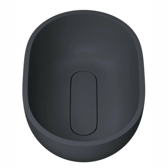 Раковина для ванной накладная Uperwood Arizona овальная, бетон, цвет графит #9