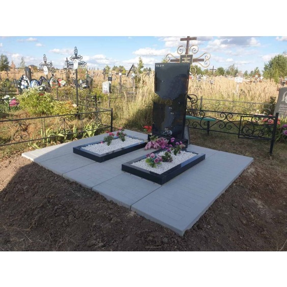 Плита мощения ритуальная, боковая сплошная #5