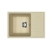 Кухонная мойка из искусственного камня Uperwood Econ UPD-506-002, прямоугольная, бежевая матовая
