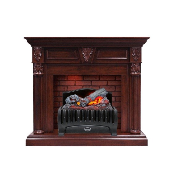 Каминокомплект Sheffield - Темная вишня с очагом Westbrook Basket #1