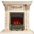 Каминокомплект Luxemburg (каменный) - Сланец/Cлоновая кость с патиной с очагом Aspen Gold