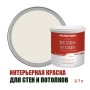 Краска для стен водоэмульсионная интерьерная матовая Profipaints Silver Design Vision 2.7л, Классический туман