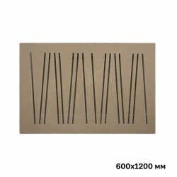 Экран для батареи отопления «Абстракция» под покраску, 120х60 см