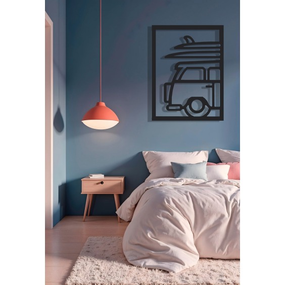  Картина Camper [ ретро-фургон с досками ], 43х33х2 см #5