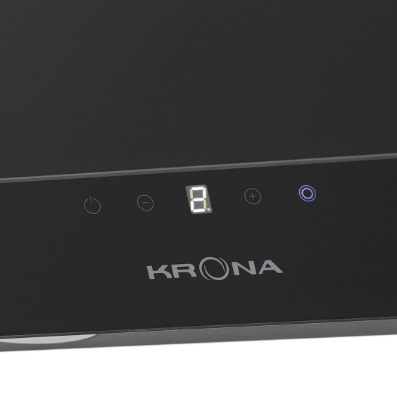 Krona steel Venera 600 black S вытяжка кухонная #8
