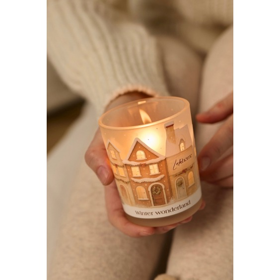 Свеча в стакане Winter wonderland [  Горячий глинтвейн ] #7