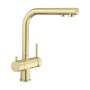 Blanco Fontas II satin gold смеситель с подключением фильтра