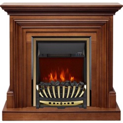Каминокомплект Bradford - Орех с очагом Aspen Gold