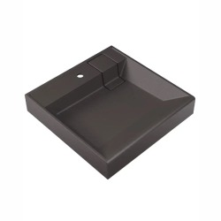 Раковина над стиральной машиной Uperwood Naomi Quartz, 60*60 см, серый шёлк