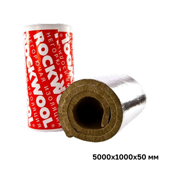 Утеплитель кашированный фольгированный Rockwool Тех Мат 5000х1000х50 мм #1