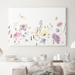 Интерьерная картина "Летняя лужайка" на холсте, большая, размер 40х60 см