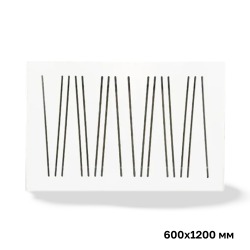 Экран для батареи отопления «Абстракция» белый, 120х60 см