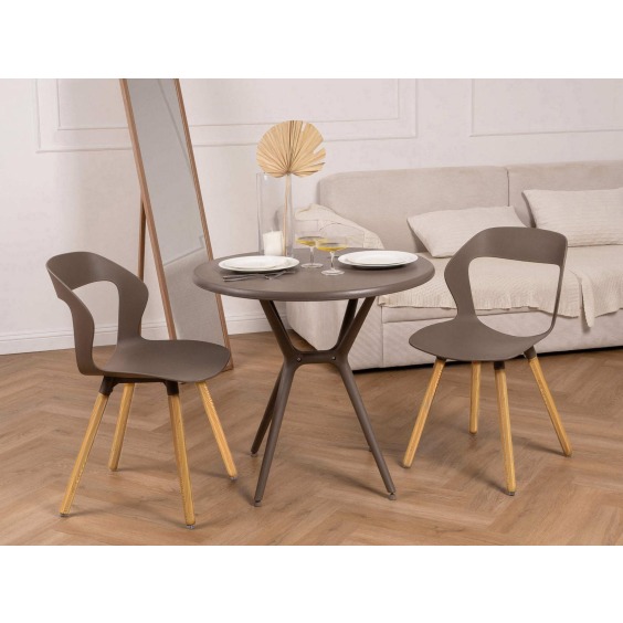 Стул Барк Капучино, пластик / Массив березы 1 шт. #2