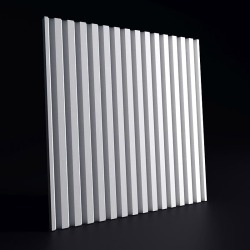 3Д Панель гипсовая "Рейка" Брекчия, Белый