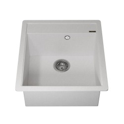 Кухонная мойка кварцевая Uperwood Quartz UPD-07-01, прямоугольная, белая