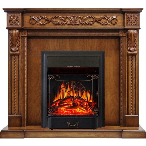 Каминокомплект Neapol - Дуб антик с очагом Majestic FX Black #1