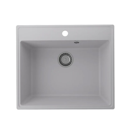 Мойка для кухни кварцевая Ulgran Quartz Forte 580-04, платина #1