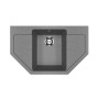 Мойка для кухни из искусственного камня Ulgran U-609-309, темно-серый