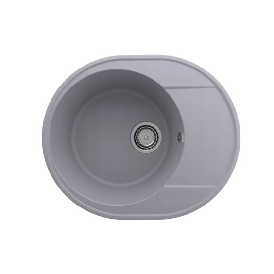 Мойка для кухни кварцевая Ulgran Quartz Nora 585-05, бетон #1