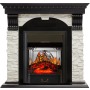 Каминокомплект Dublin - Венге / Сланец белый с очагом Majestic FX M Black
