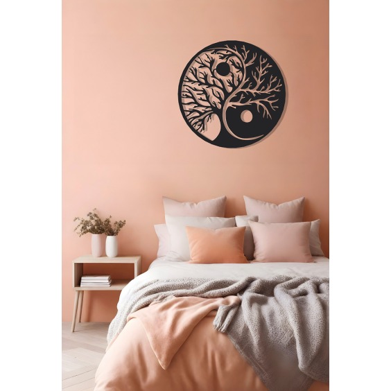 Картина Wood [ древо жизни Инь-Ян ], 38 см #9