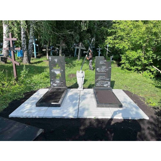 Плита мощения ритуальная, центральная сплошная #9